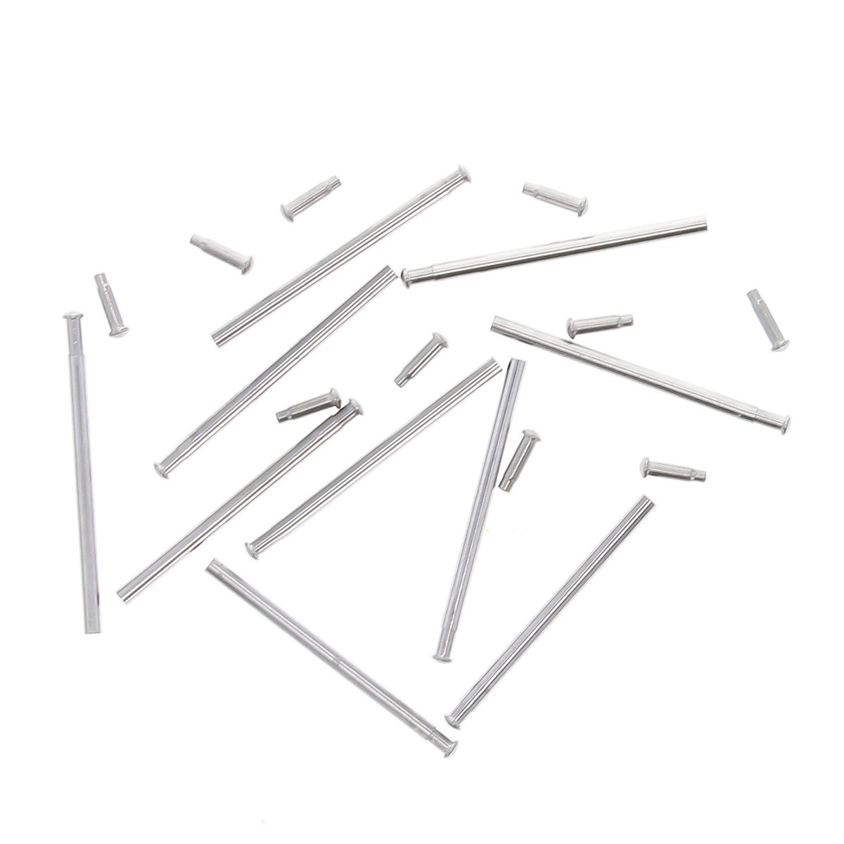 10 SET 18MM TUBE FRICTION PINS FOR FIXING 16MM FLIP LOCK ROLEX WATCH BAND CLASP