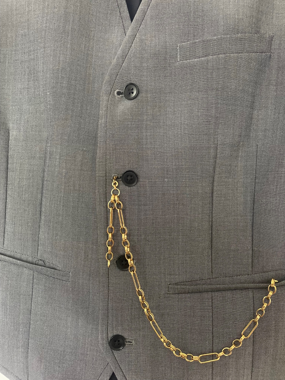 single albert belcher link gold plated albert pocket watch chain fob peaky
