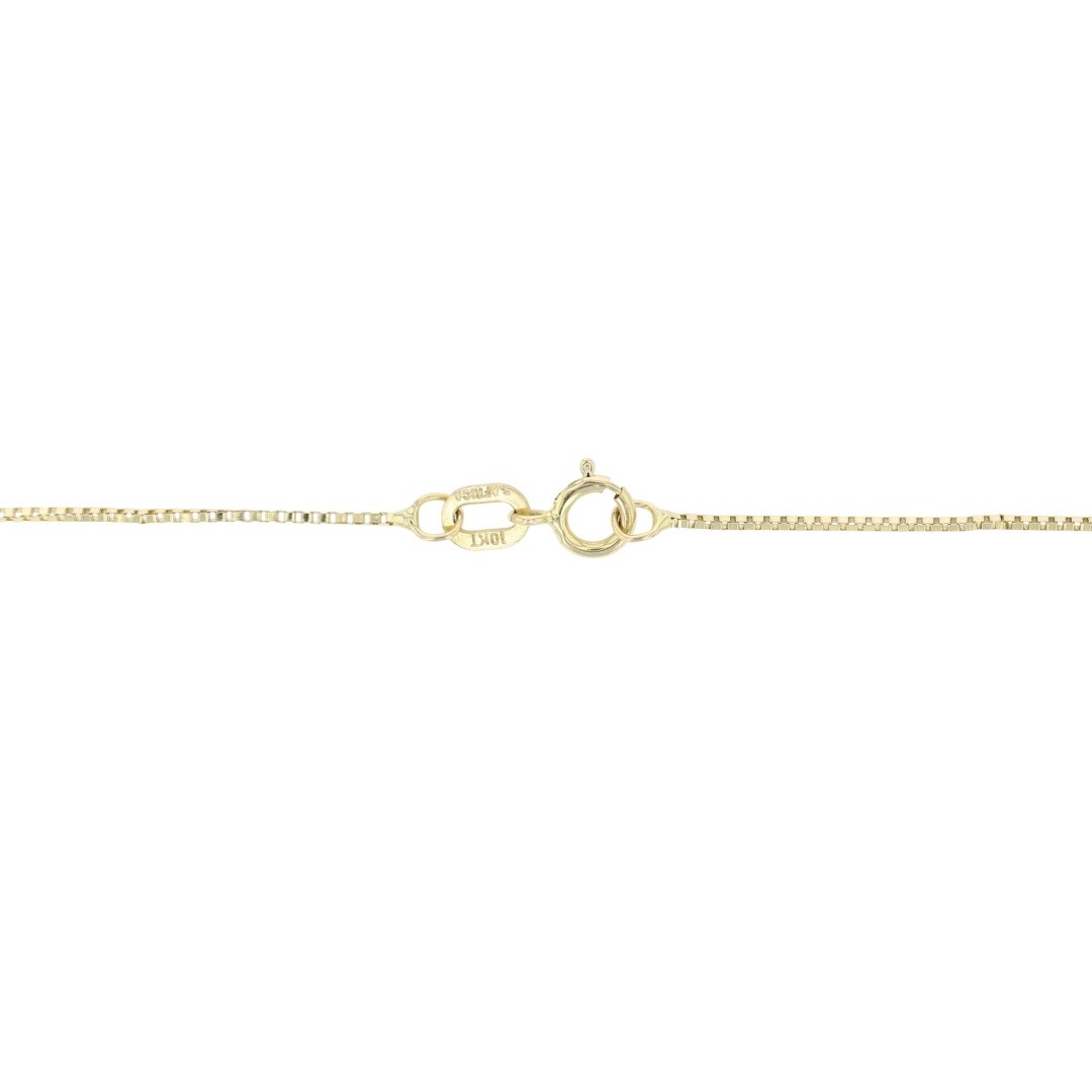 .50ct Round Cut Diamond Solitaire Pendant on 21.25″ Necklace 10k Yellow Gold