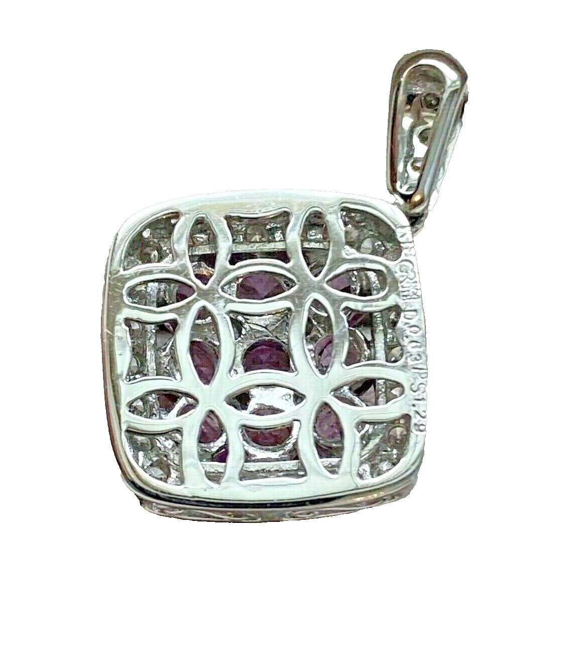 Designer GREGG RUTH 18K Gold Pink Sapphire Diamond Necklace Pendant 1.92ct ~$3K+