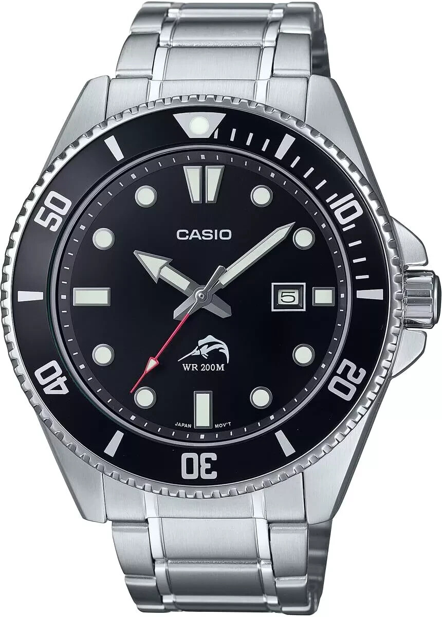 Casio MDV106DD-1A1, Men’s Stainless Steel Watch, 200 Meter WR, Rotating Bezel