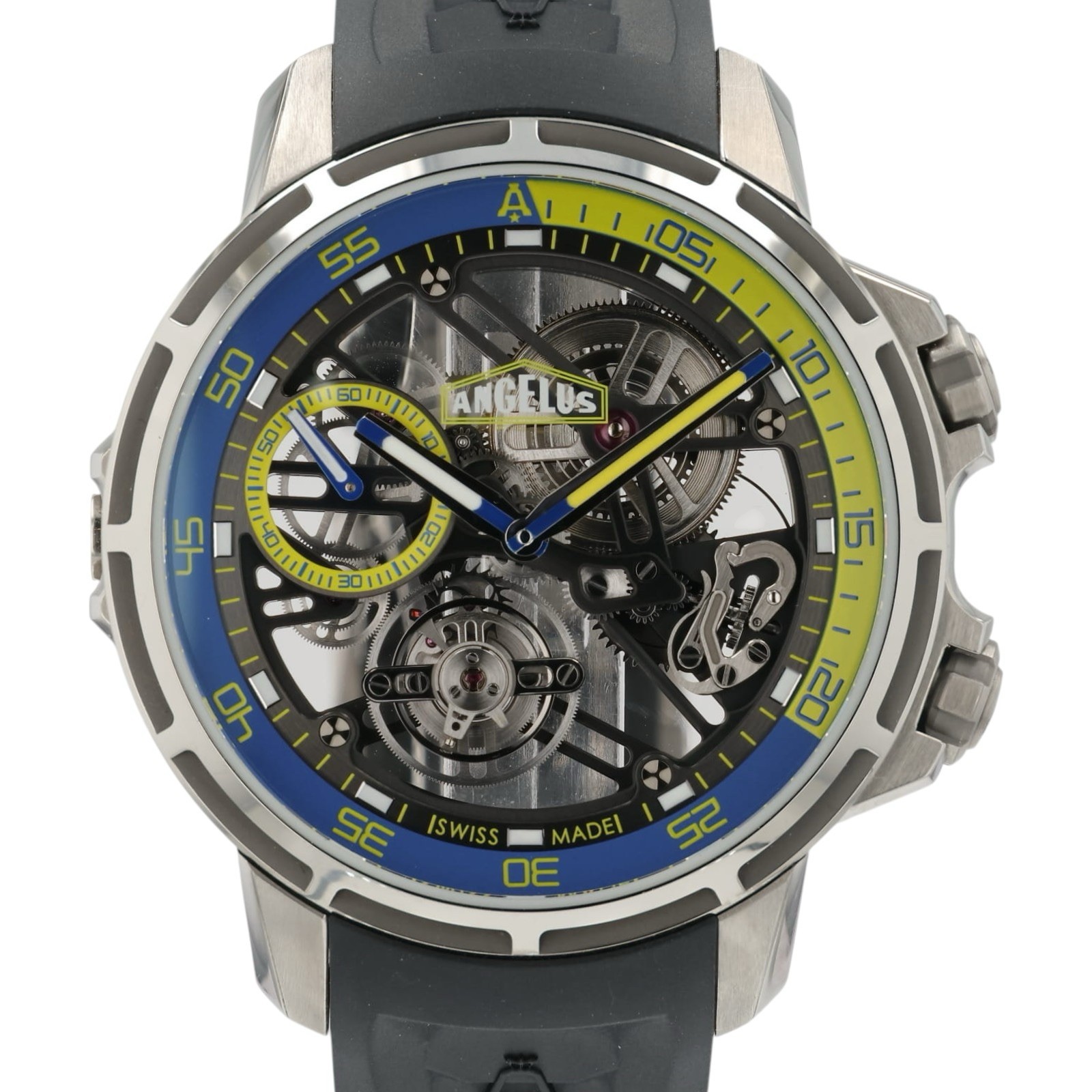 Angelus U50 Flying Tourbillon Skeleton Dial Titanium 45mm Manual Wind 17.8.5.01