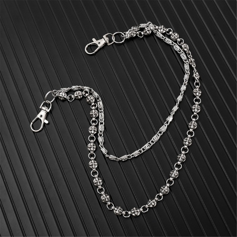 Edgy Urban Waist Chain Double Layer Punk Street Wear Fashion Unisex Accessory
