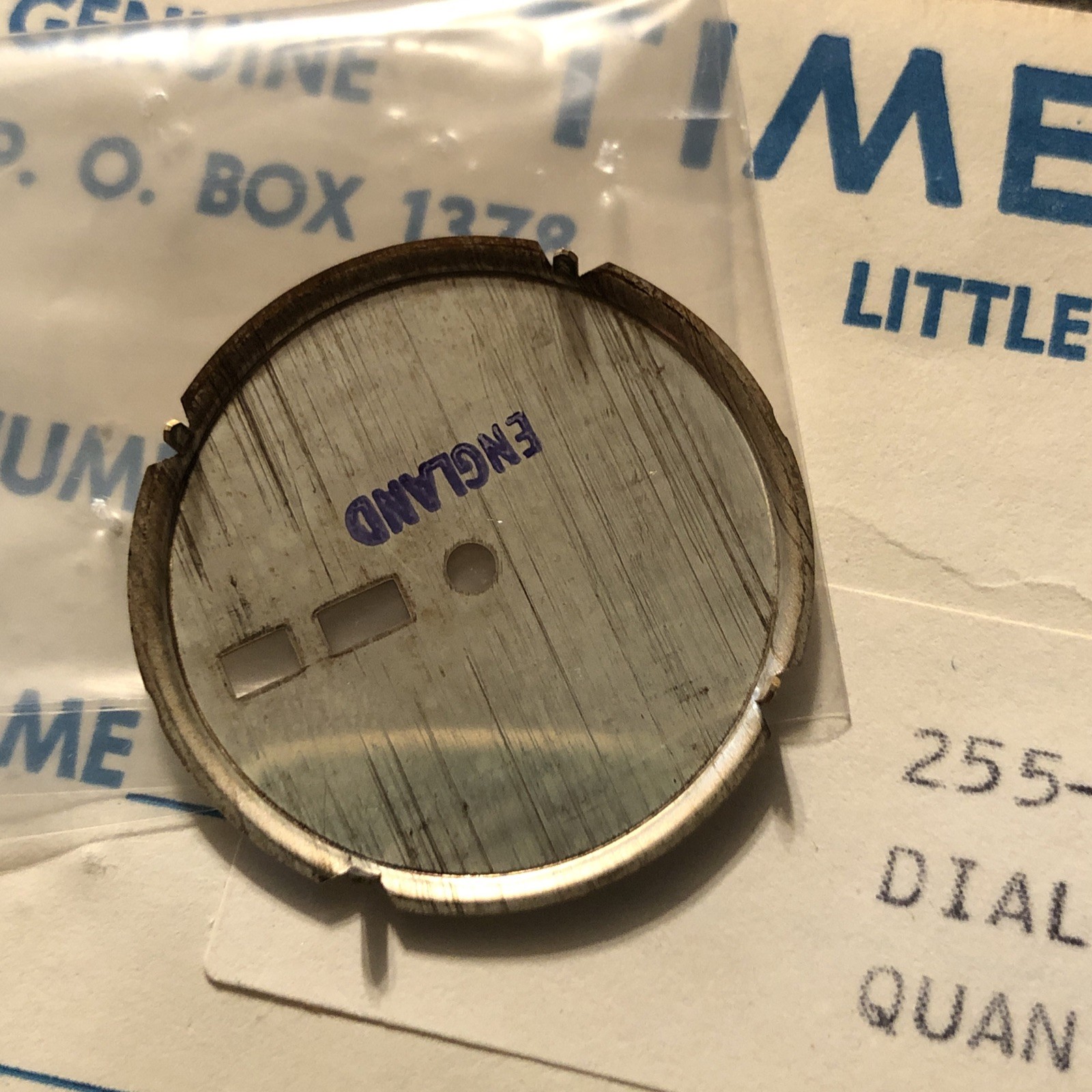 NOS Genuine Timex Electric Dynabeat Watch Dial 255-328116 Dial Marked 7685025575