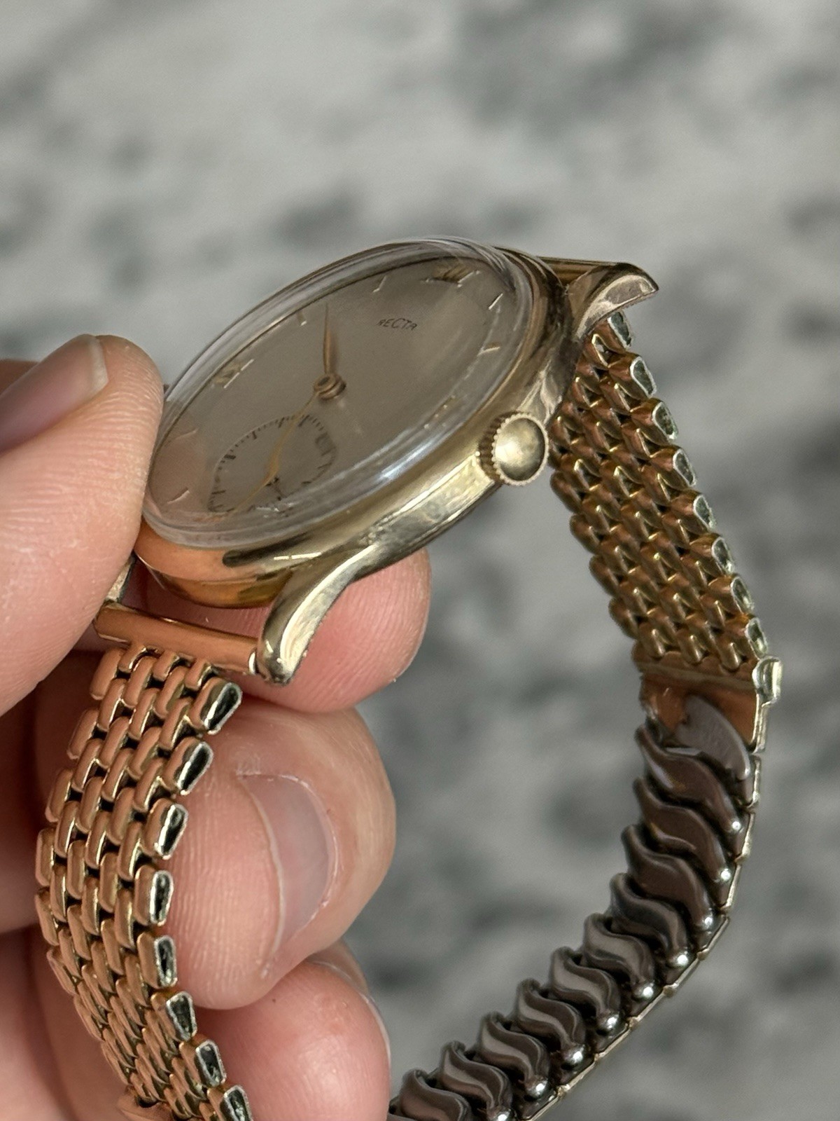 Vintage Recta Military Swiss Watch Runs
