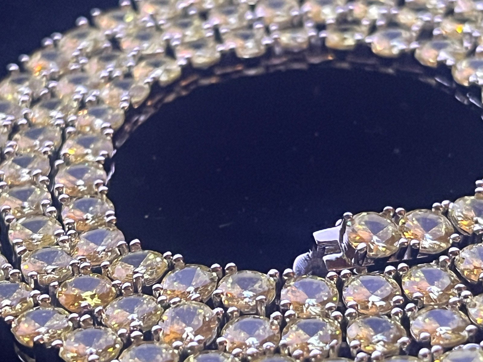 Colored Zirconia Tennis Necklaces ICED OUT Jewelry
