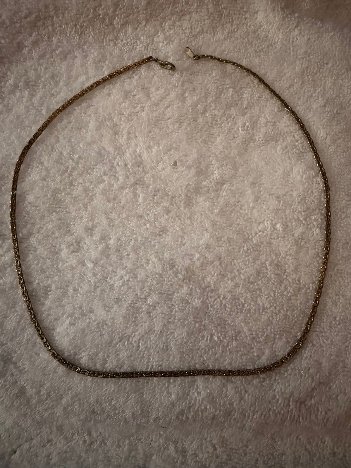Vintage 20″ 14KGP Gold Plated Snake Chain Necklace