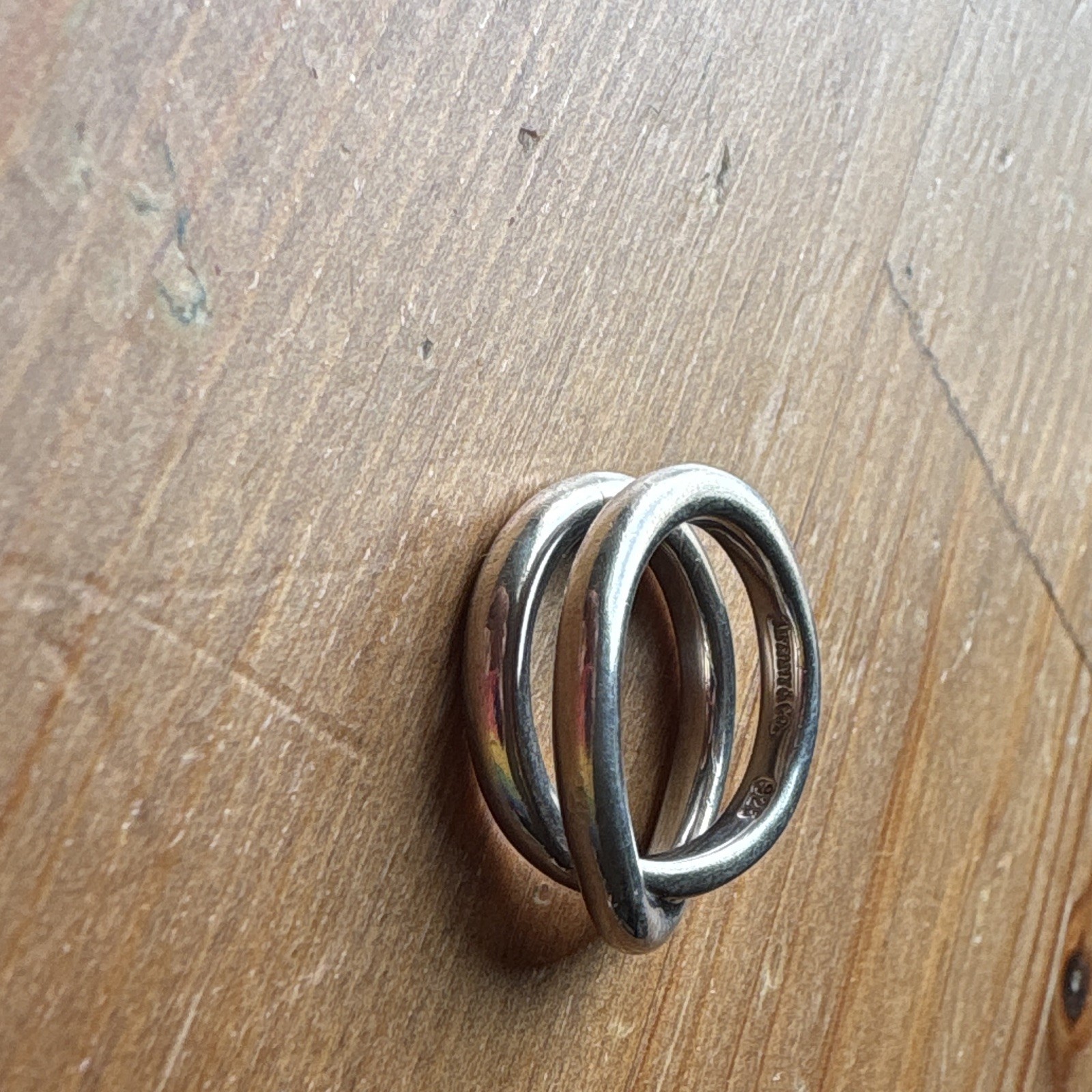 Tiffany & Co. Paloma Picasso crossover .925 silver ring size 5.75 – no bag/box
