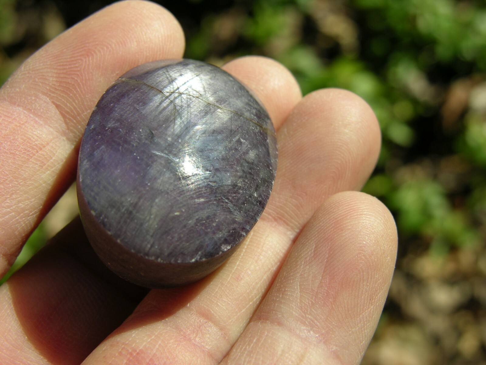 176.00ct India 100% Natural Star Ruby Sapphire Cabochon Gemstone 35.20g 34.00mm