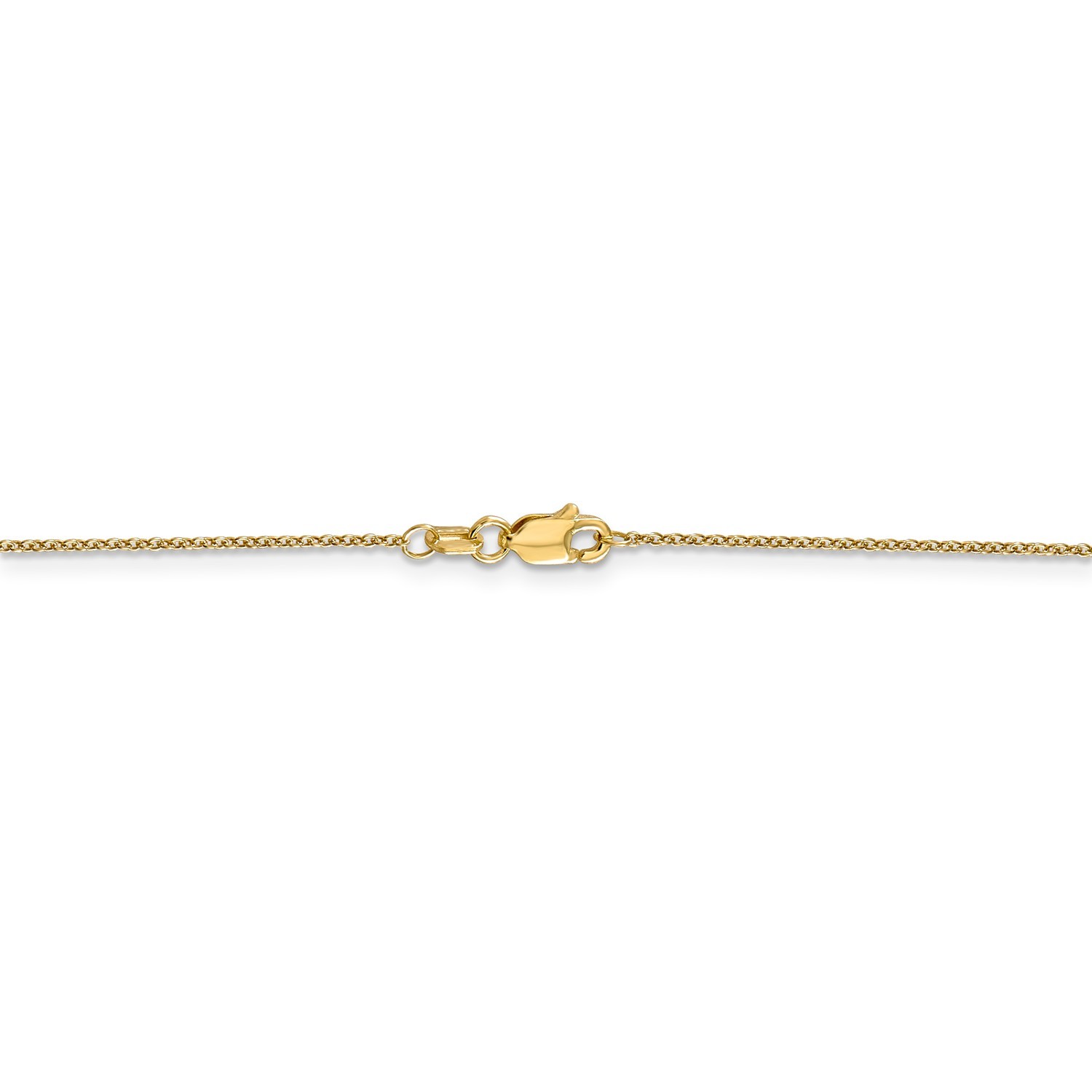 14k Yellow Gold 0.90mm Solid Cable Pendant Chain w/ Lobster Clasp 14″ – 24″