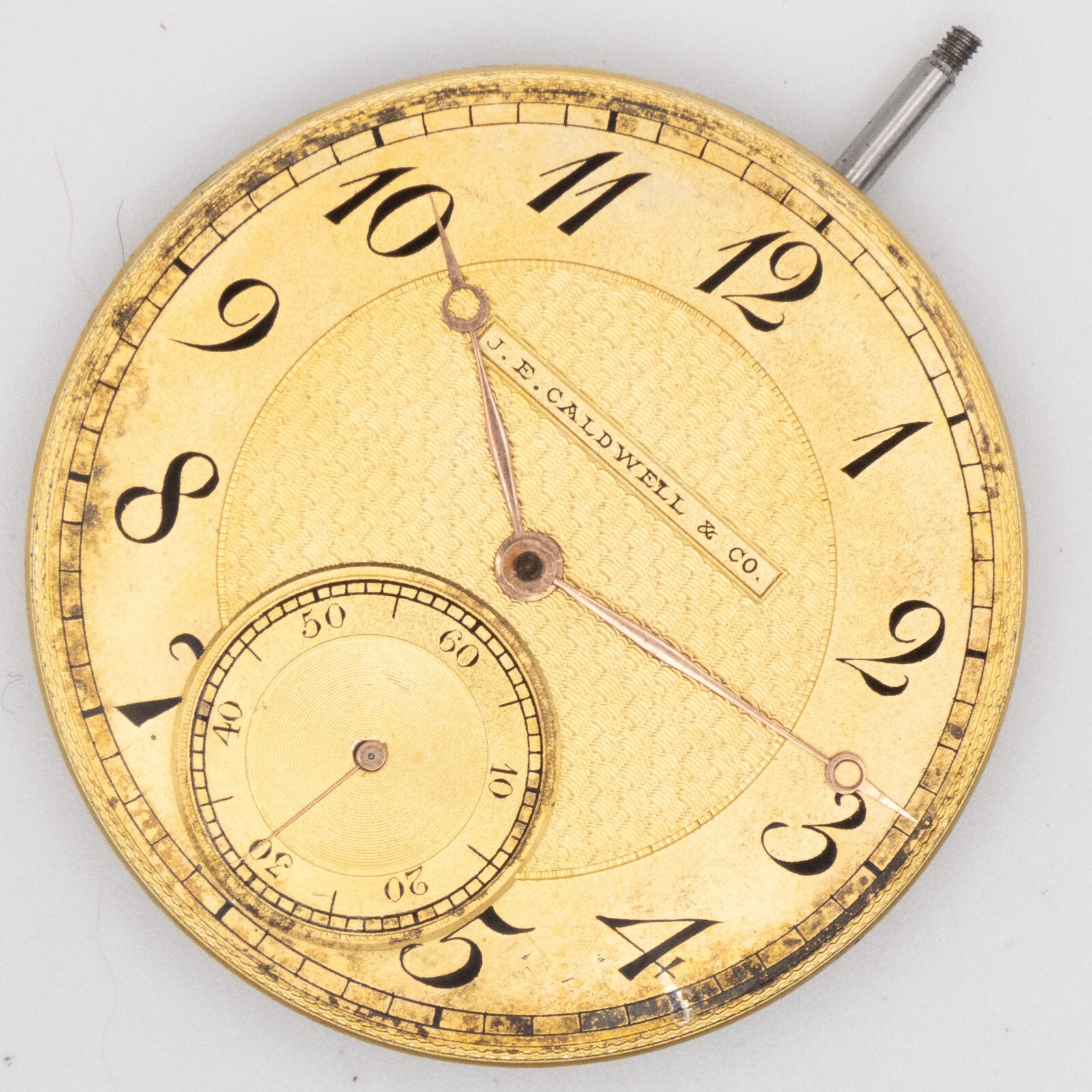 C.H. Meylan 39.7 x 6 mm 19-Jewel Antique Pocket Watch Movement, Running