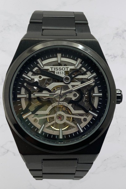 Refurbished Luxury Tissot Skeleton Style Dial Automatic Men’s Working Wristwatch