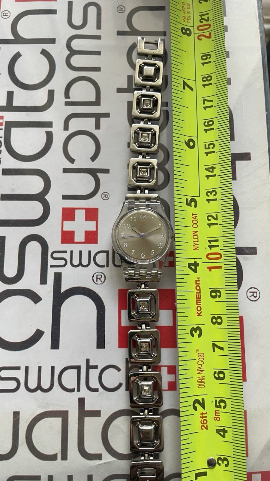 Swatch Pure & Shine LK303G Standard Ladies 25mm Stainless Steel Bracelet