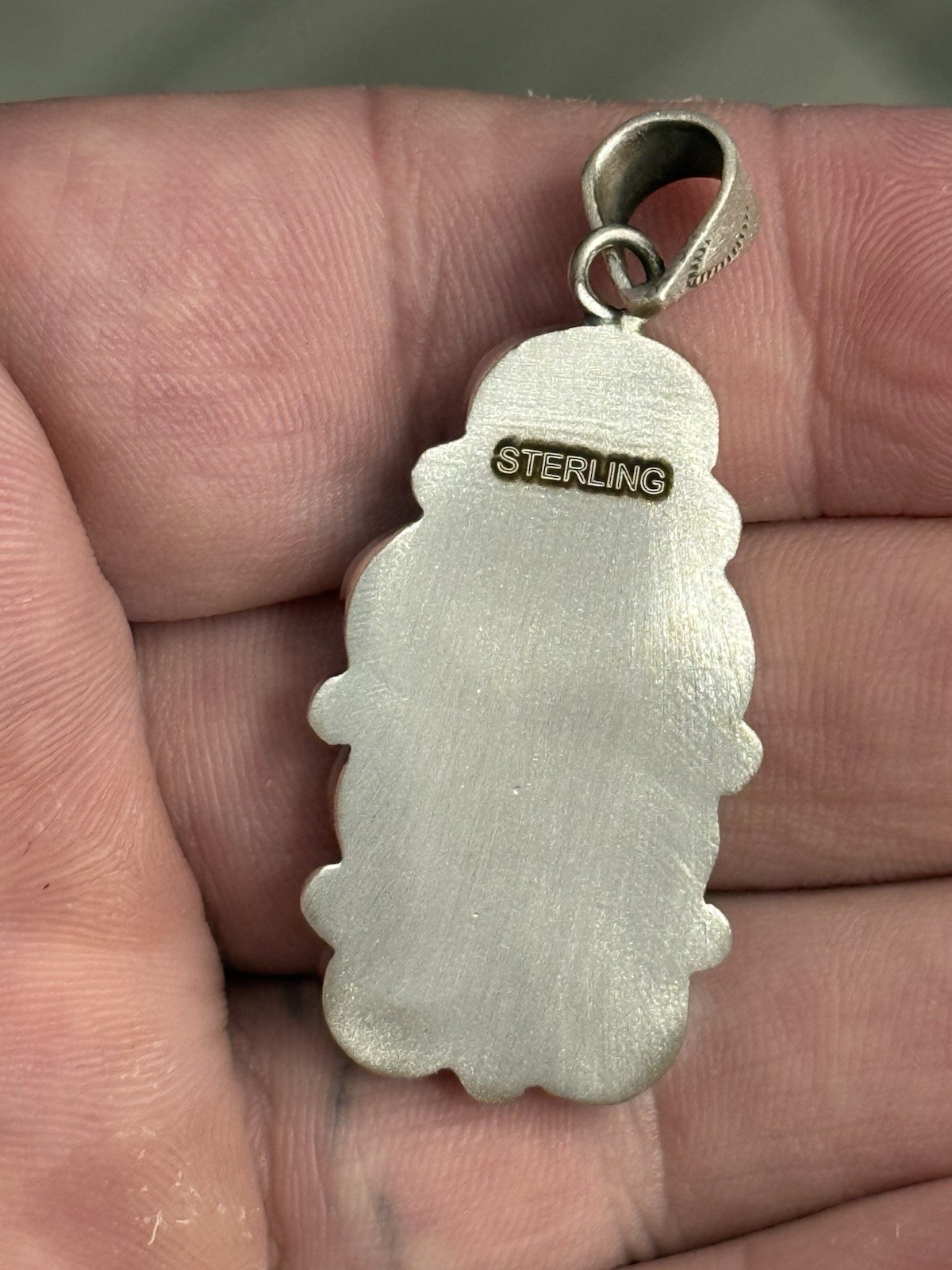 STERLING SILVER SIERRA BELLA WHITE WATER MIX TURQUOISE BAR CLUSTER PENDANT .925