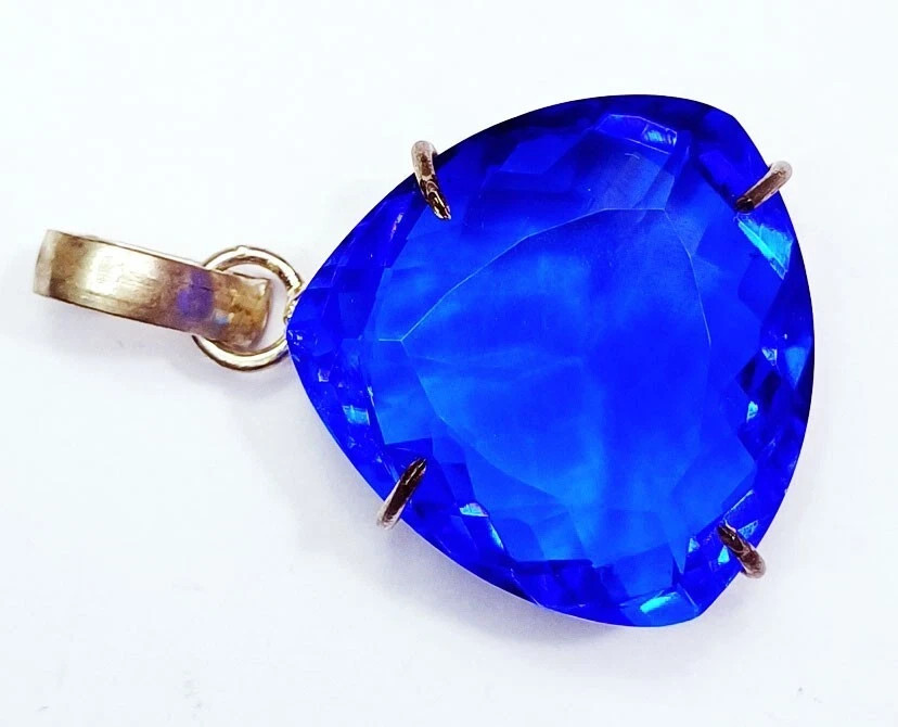 Blue Topaz 79.10 Ct Certified Loose Gemstone Pendant With Free Gift