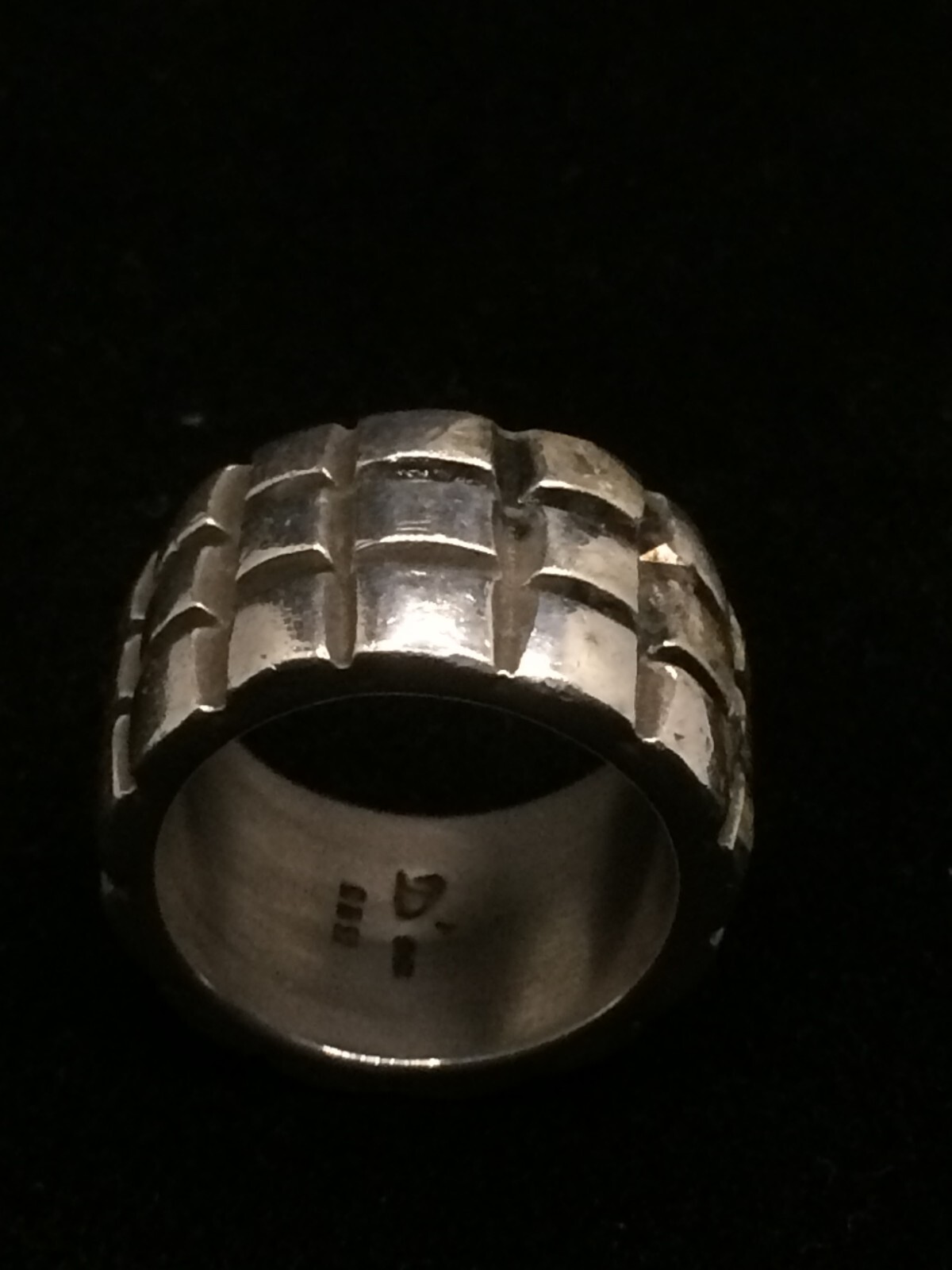 Designer Ring Silver Ring Rock Metal Ring 925 Silver 22 g!!! 18mm Master Hallmark