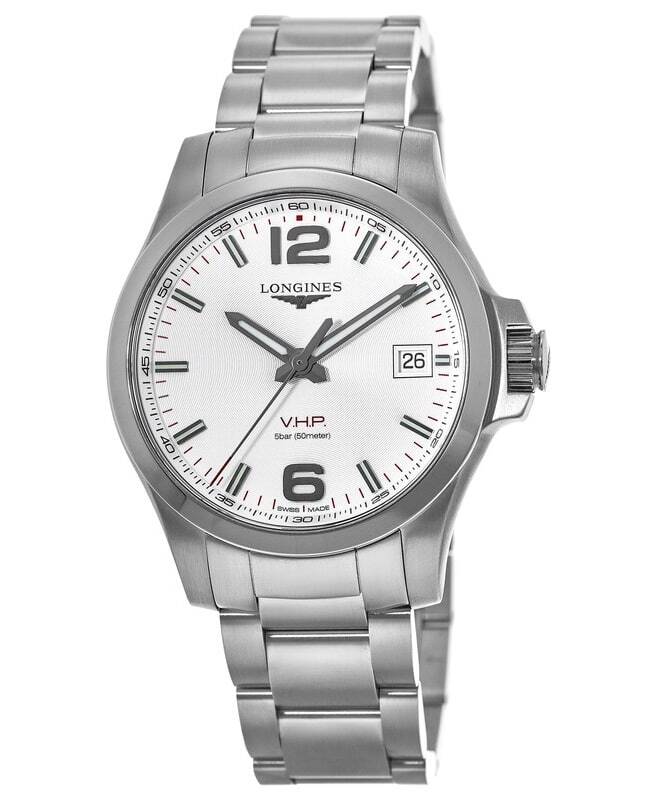 New Longines Conquest V.H.P. Stainless Steel Silver Men’s Watch L3.716.4.76.6