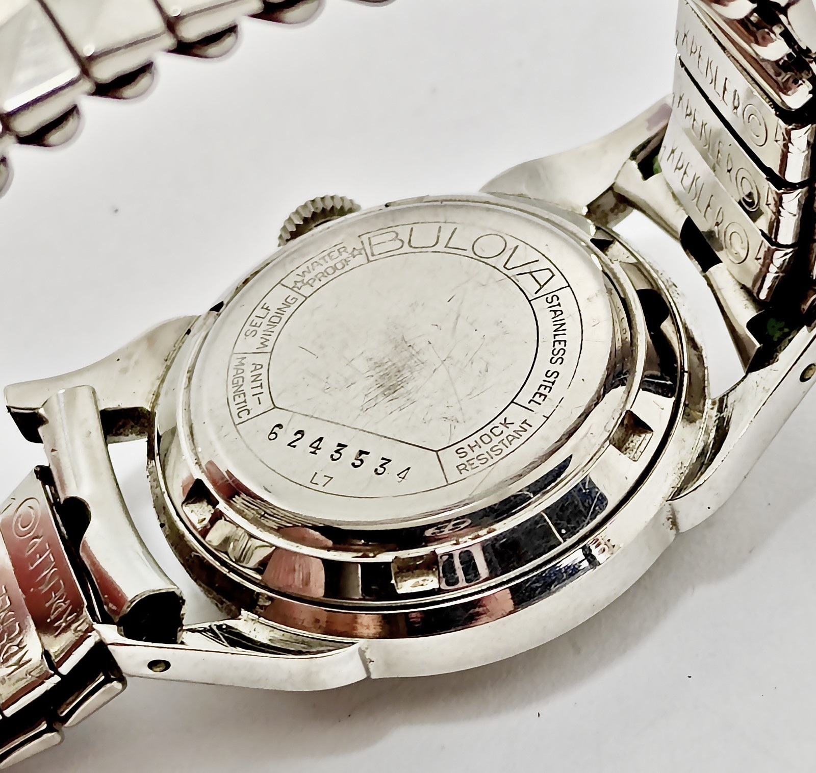 Vintage 1957 “Bulova 23 B” Automatic 23J Starburst Dial Men’s Watch – USA made