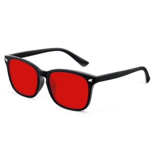 Red Lens Glasses Blue Light Glasses Men Women – 99.9% Blue Green 1 (10) Red