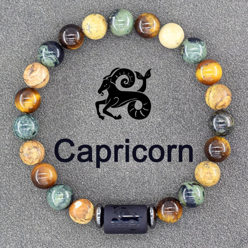 Zodiac Sign Bracelet 12 Constellation Gemini Virgo Libra Friendship Men Jewelry