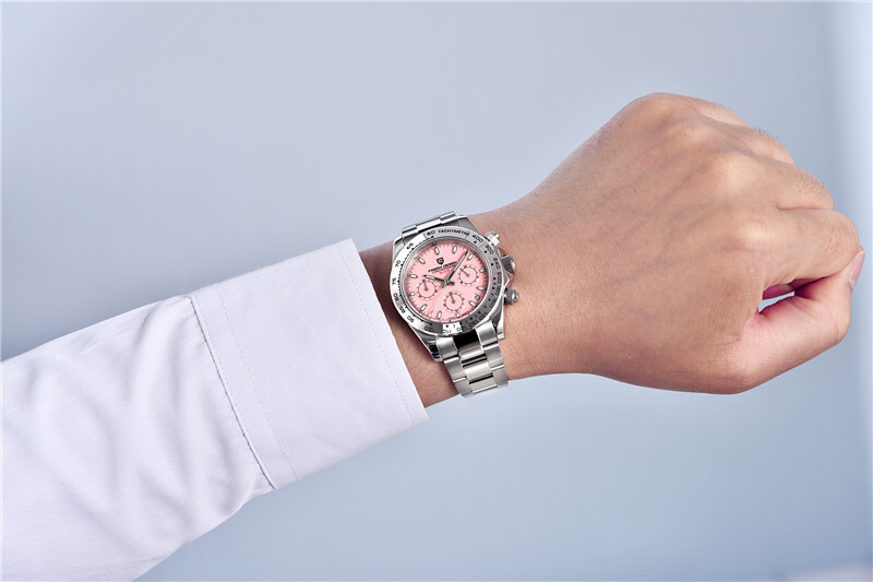 Luxury PAGANI DESIGN Men’s Japan Quartz Steel Wrist Watch Chronograph Date reloj