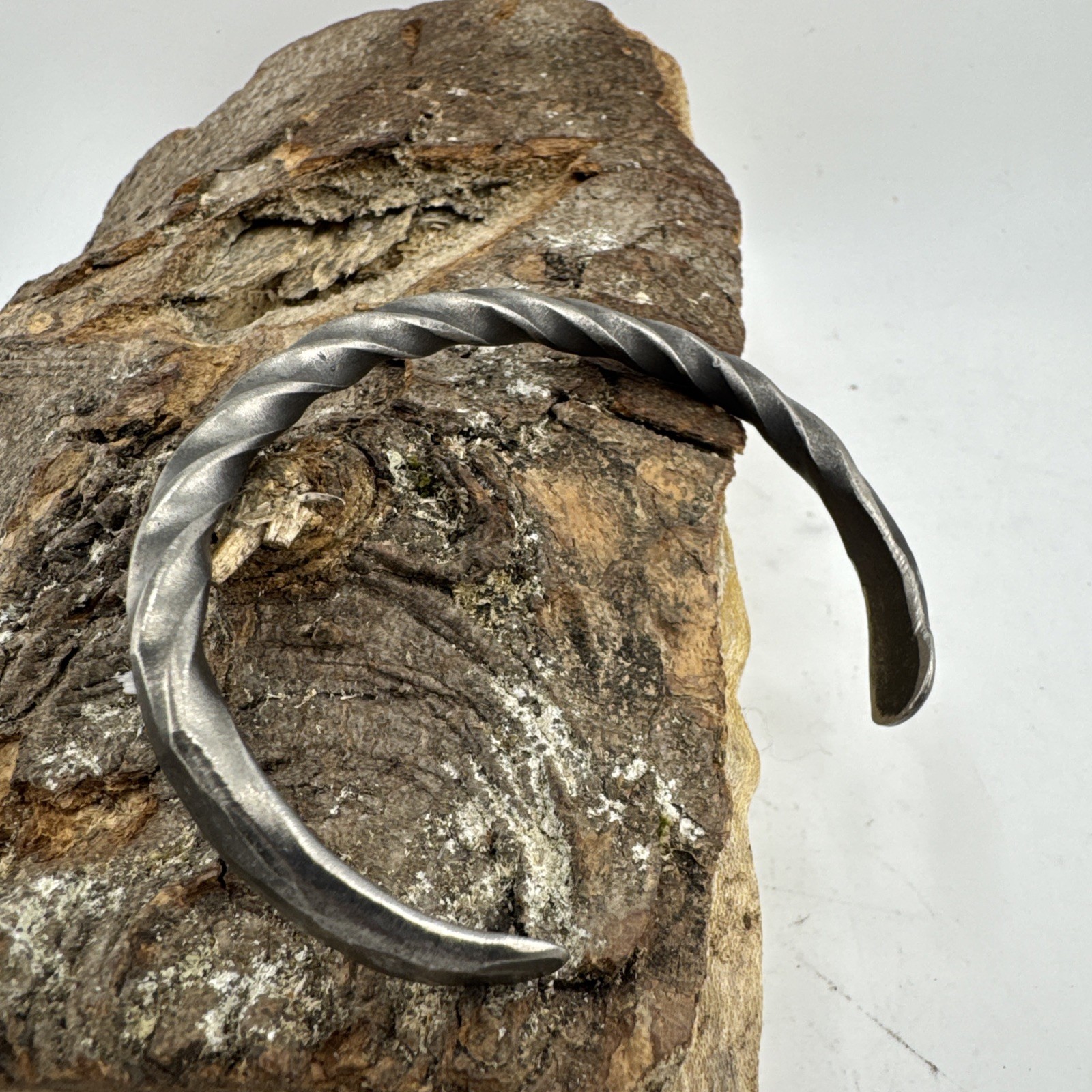 Oath ring XXL Hand forged Stainless Steel Cuff Bracelet Unisex Free UK Postage