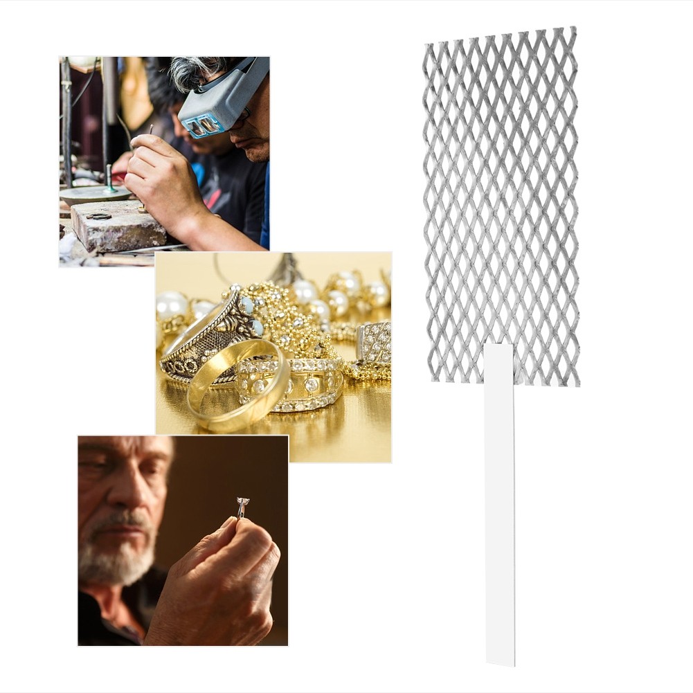 Platinized Titanium Anode Rhodium Jewelry Plating Plater Tool Mesh With Han