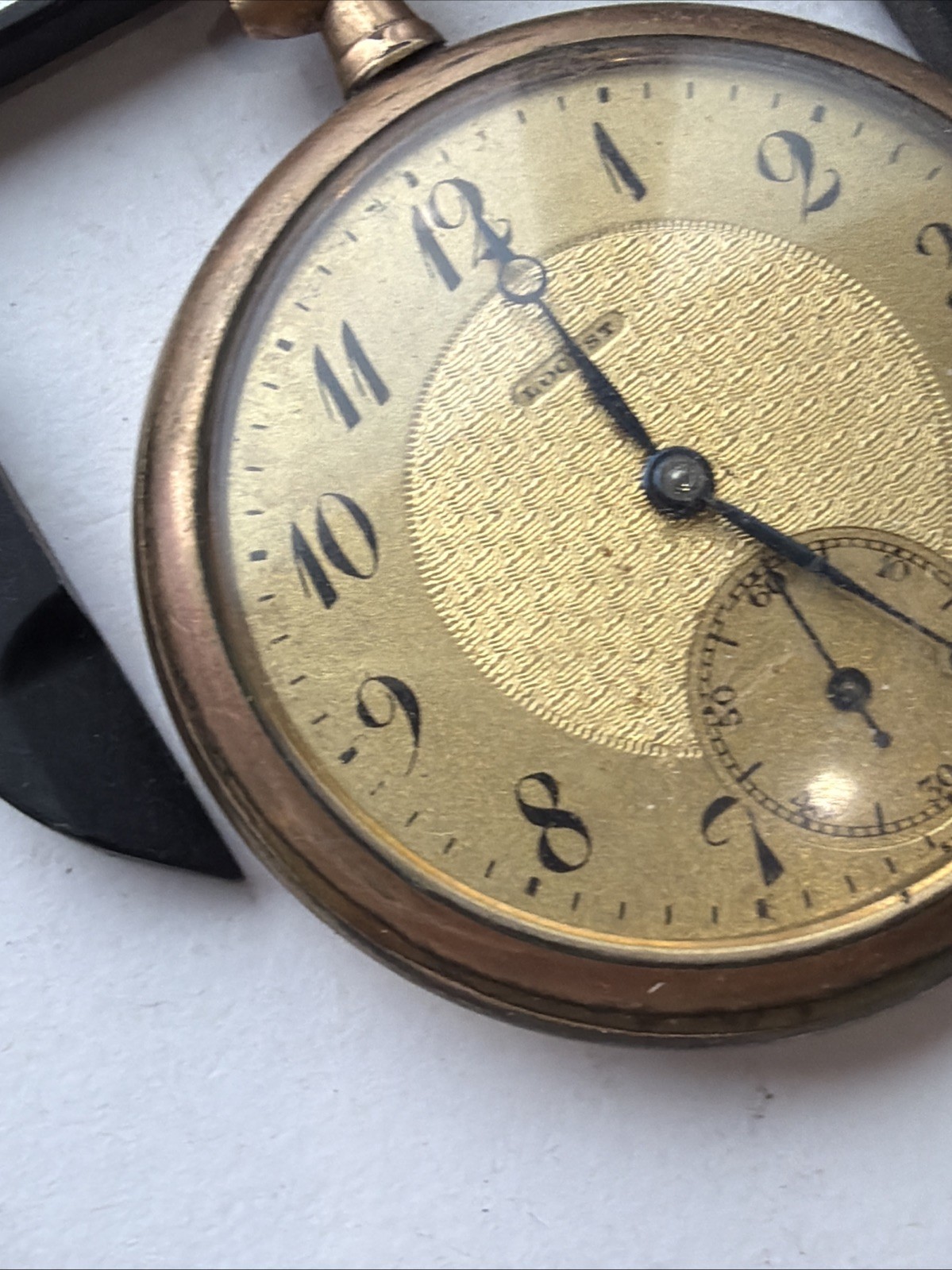 AS87 VTG 10 Years Gold Filled Winding Locust Pocket Watch For Repair Sold As Is