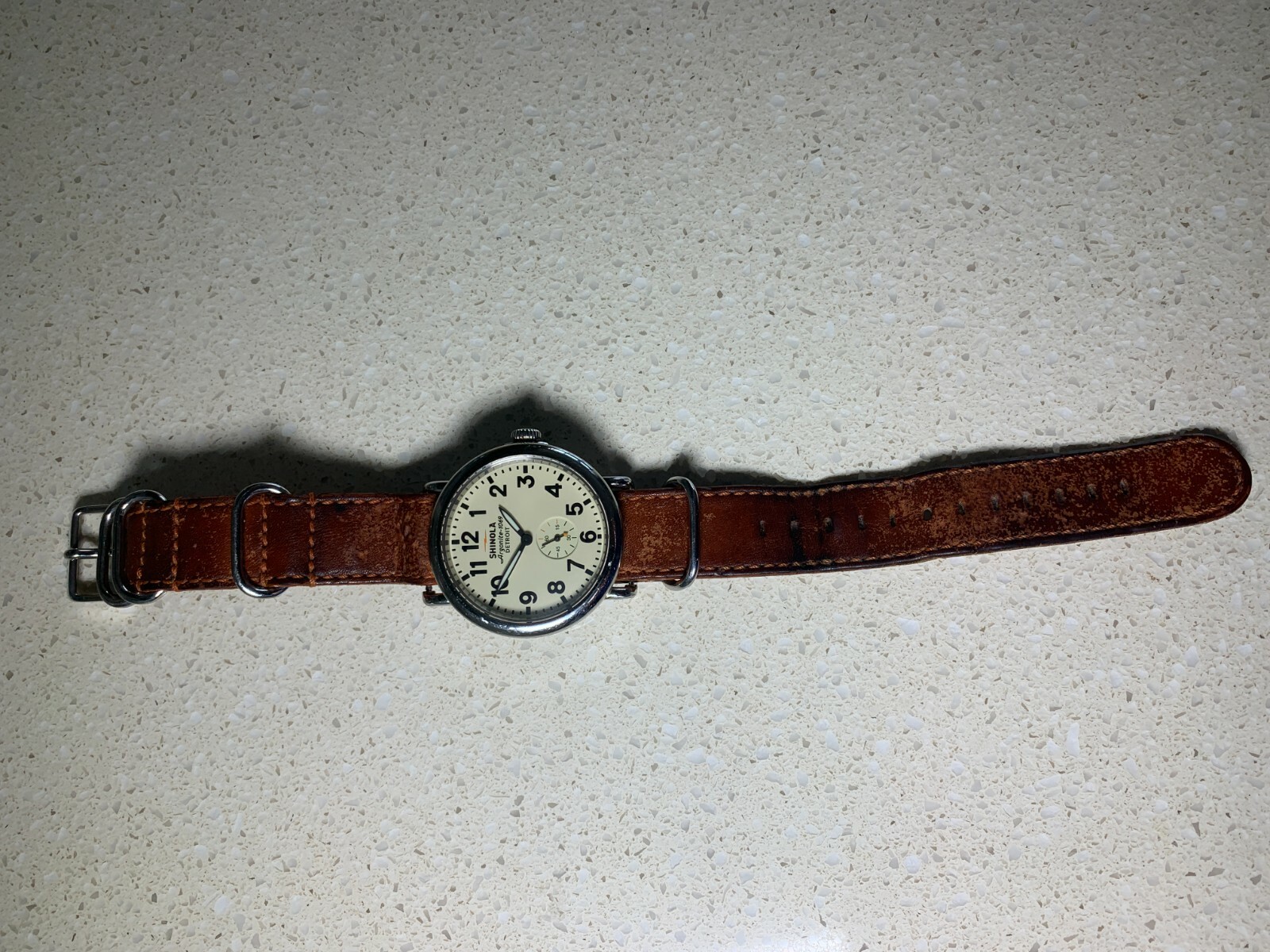 Shinola Argonite 1069 Detroit USA Movement Swiss Parts 47 MM Wristwatch