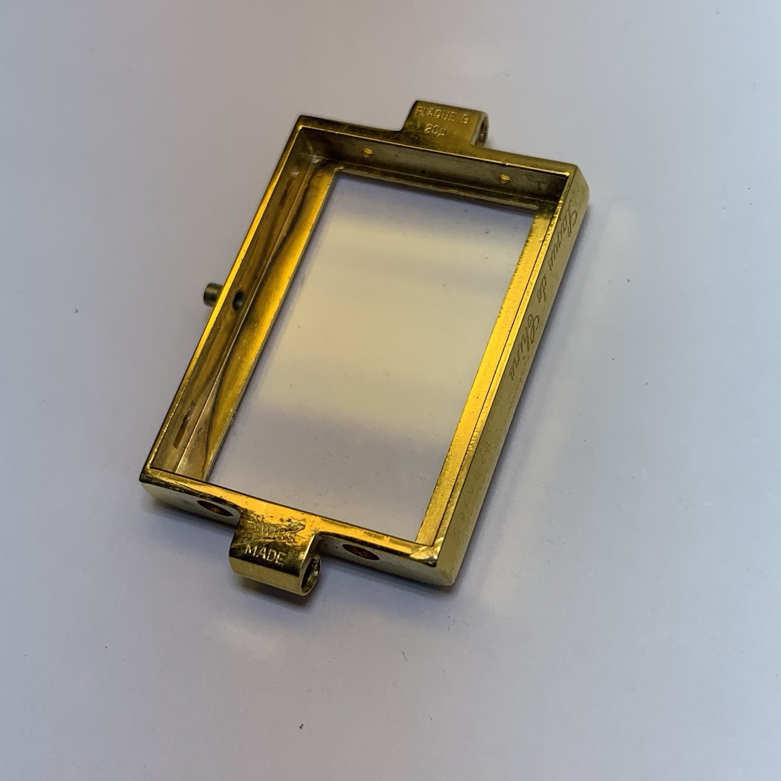 ST DUPONT Paris Gold Plated Case Lacquer De Chine 21X28mm Vintage