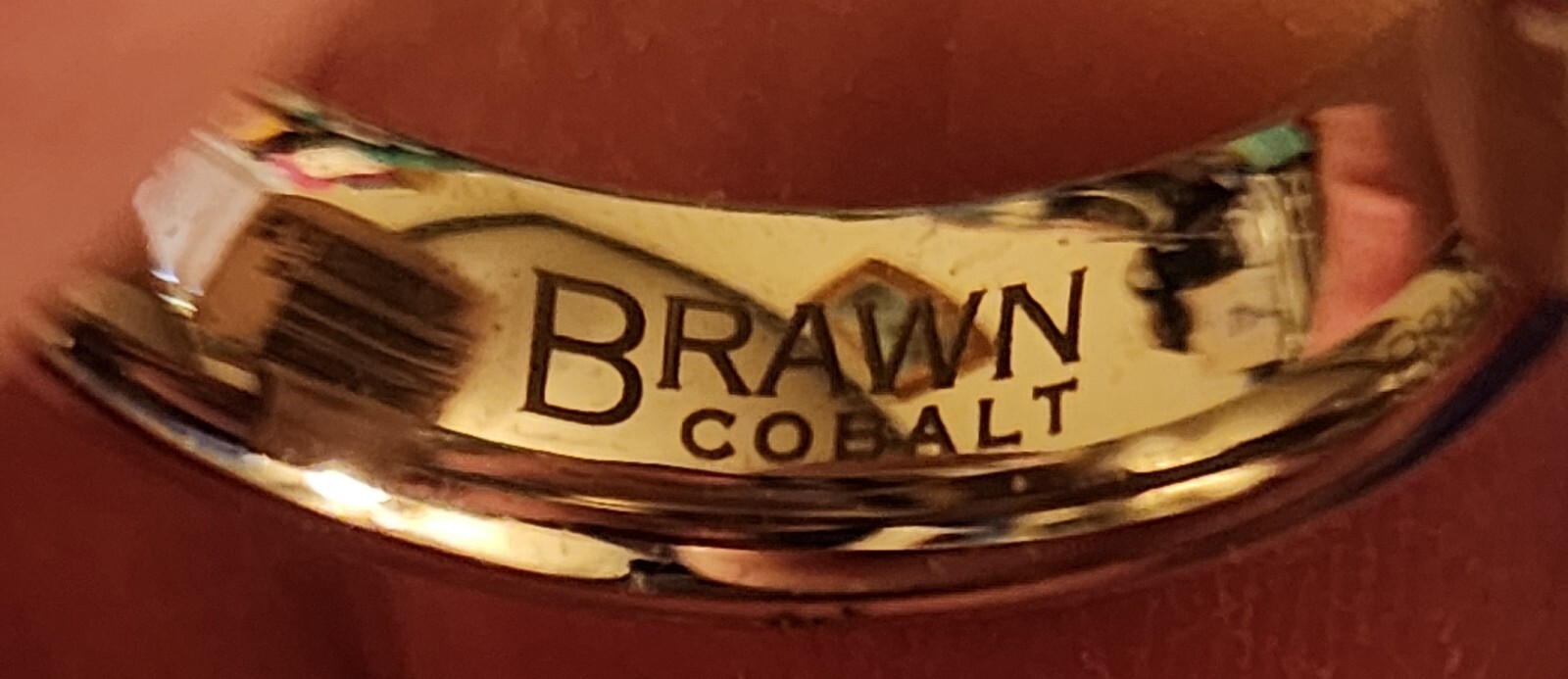 New SCOTT KAY 14k Gold Inlay BioBlu27 Brawn Cobalt Men’s designer sz 10 Ring NWT