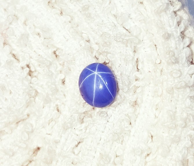 6 Rays Star Natural Blue Sapphire 1.30 Ct Certified Loose Gemstone ~ Free Gift
