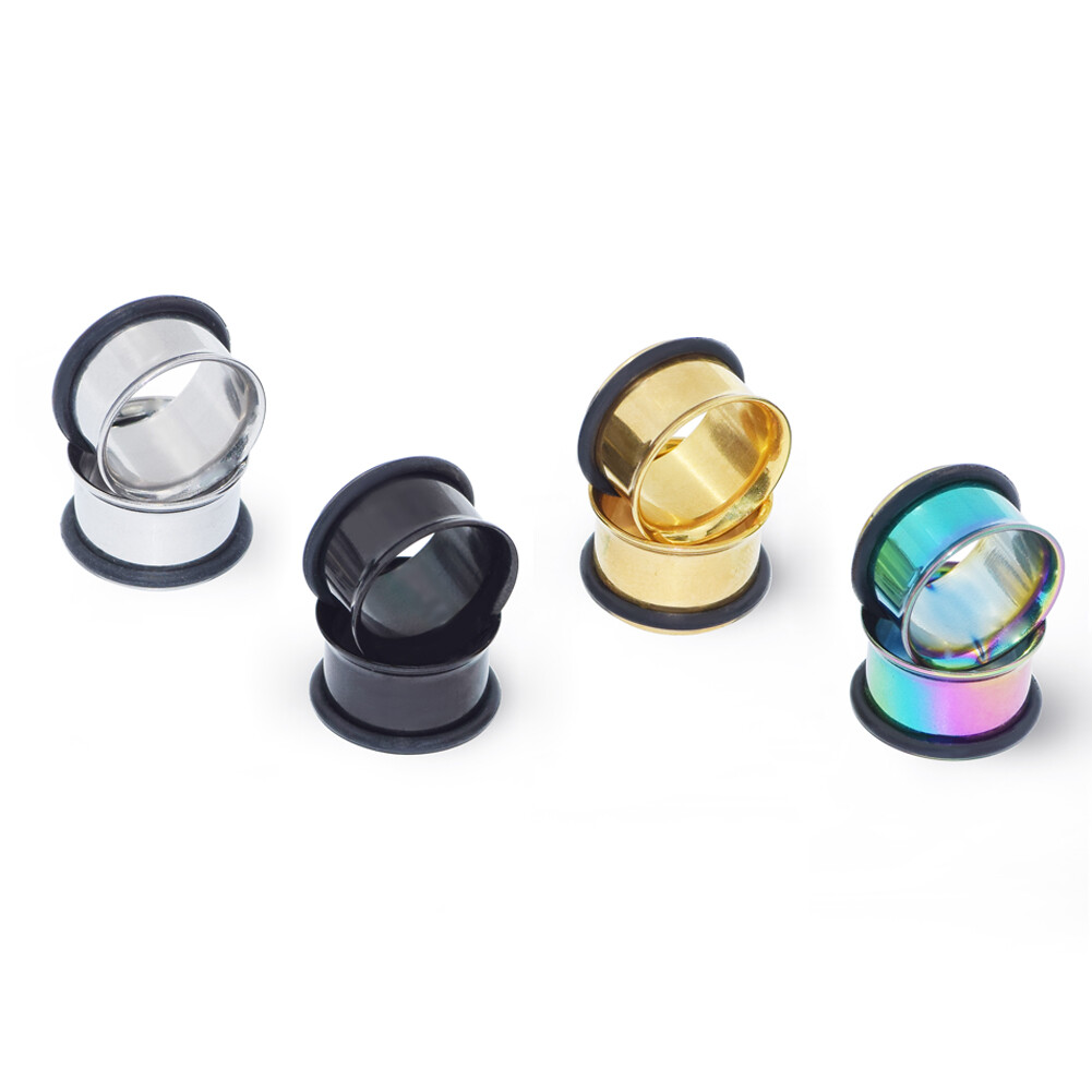 8G-5/8″ Ear Gauges Tunnels Stainless Steel Single Flare Expanders Body Piercing