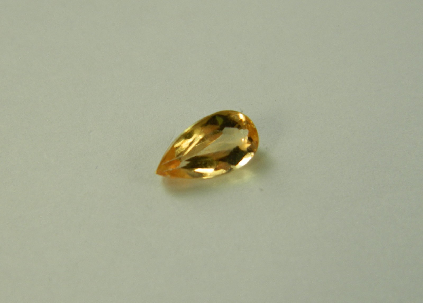 Imperial Topaz 0.99 Ct Clarity VVS Pear Cut Natural Golden Brazil I217