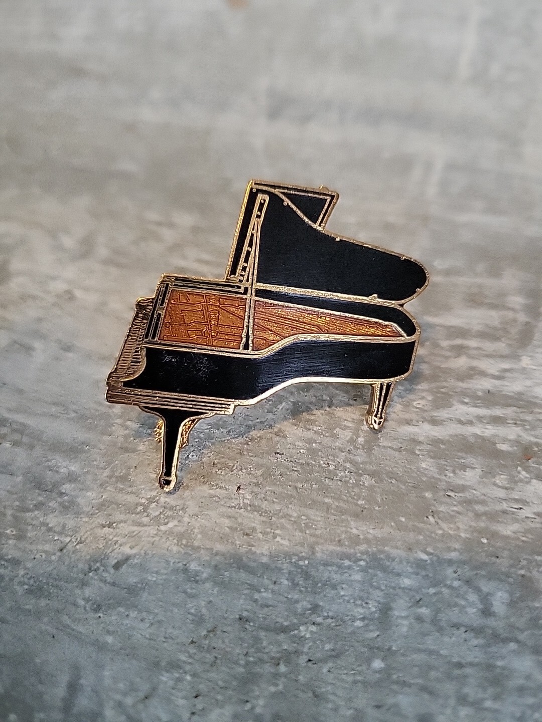 Vintage Future Primitive Steinway Grand Piano Enamel Pin
