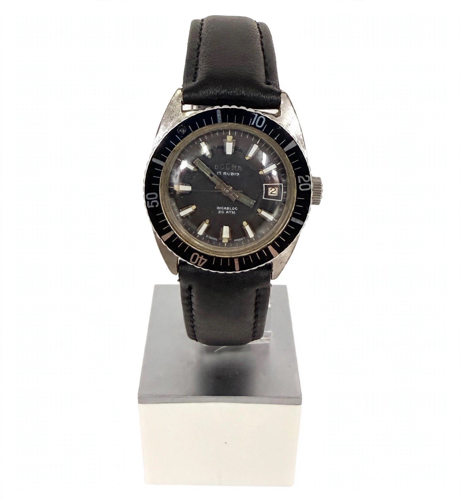 Dogma Vintage Calendar Watch 382302 AS 1780/81 Working