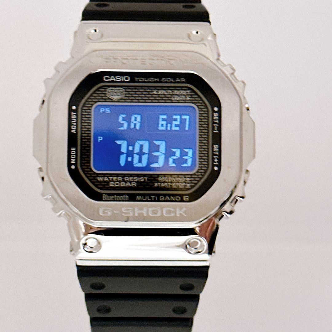 Casio G SHOCK GMW B5000 Solar Metal Rubber Working Confirmed