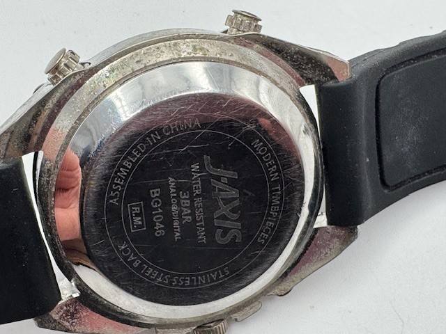 Men’s J-AXIS BG1046 Ana+Digi Quartz Sport Watch New Battery