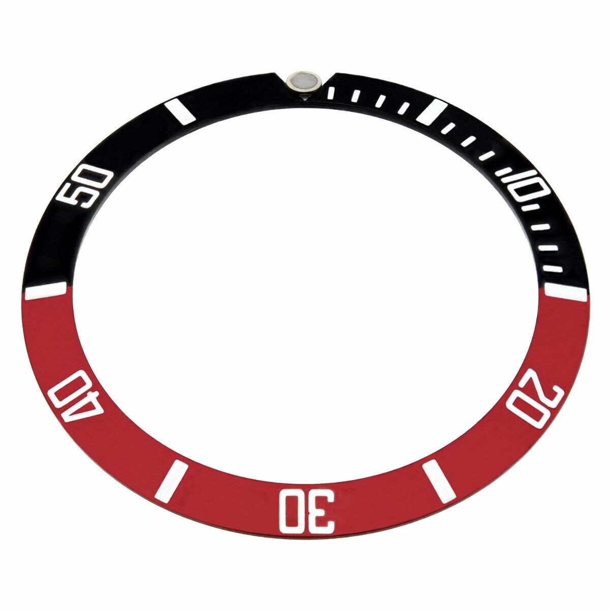 BEZEL INSERT FOR SEIKO SKX031 SKX033 J+K 7S26-0040 – 100M RED/BLACK