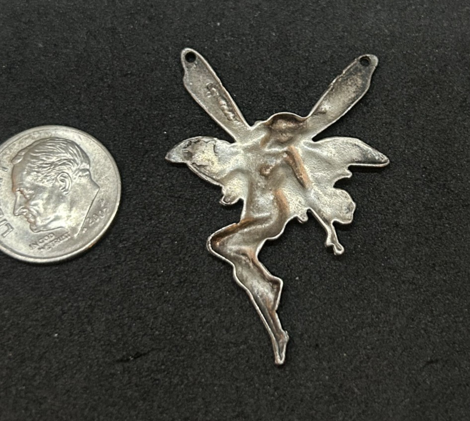 925 Sterling Fairy Pendant 1.5in – 3.17g
