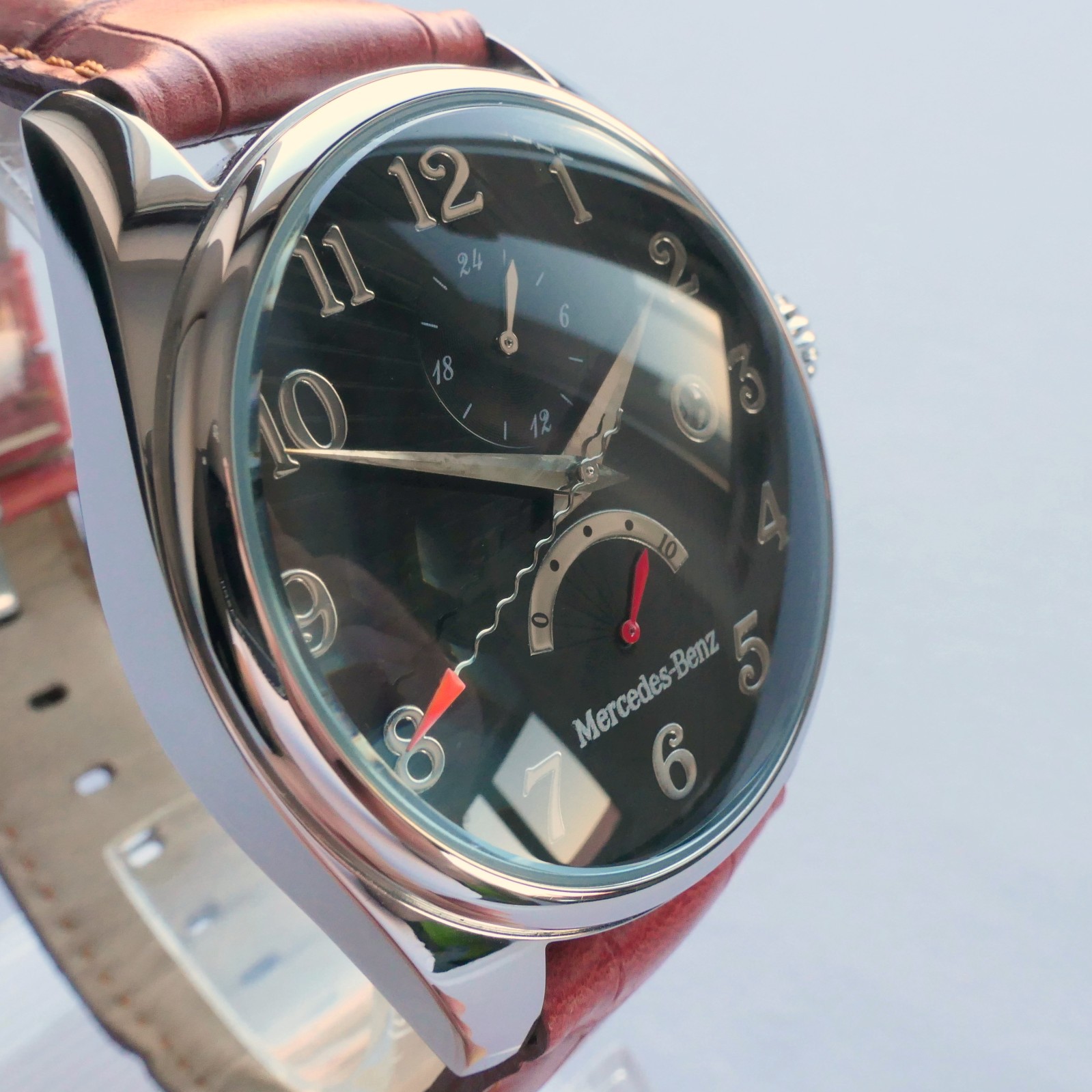 Mercedes Benz Classic Retro Design Car Accessory Power Reserve Automatic Watch
