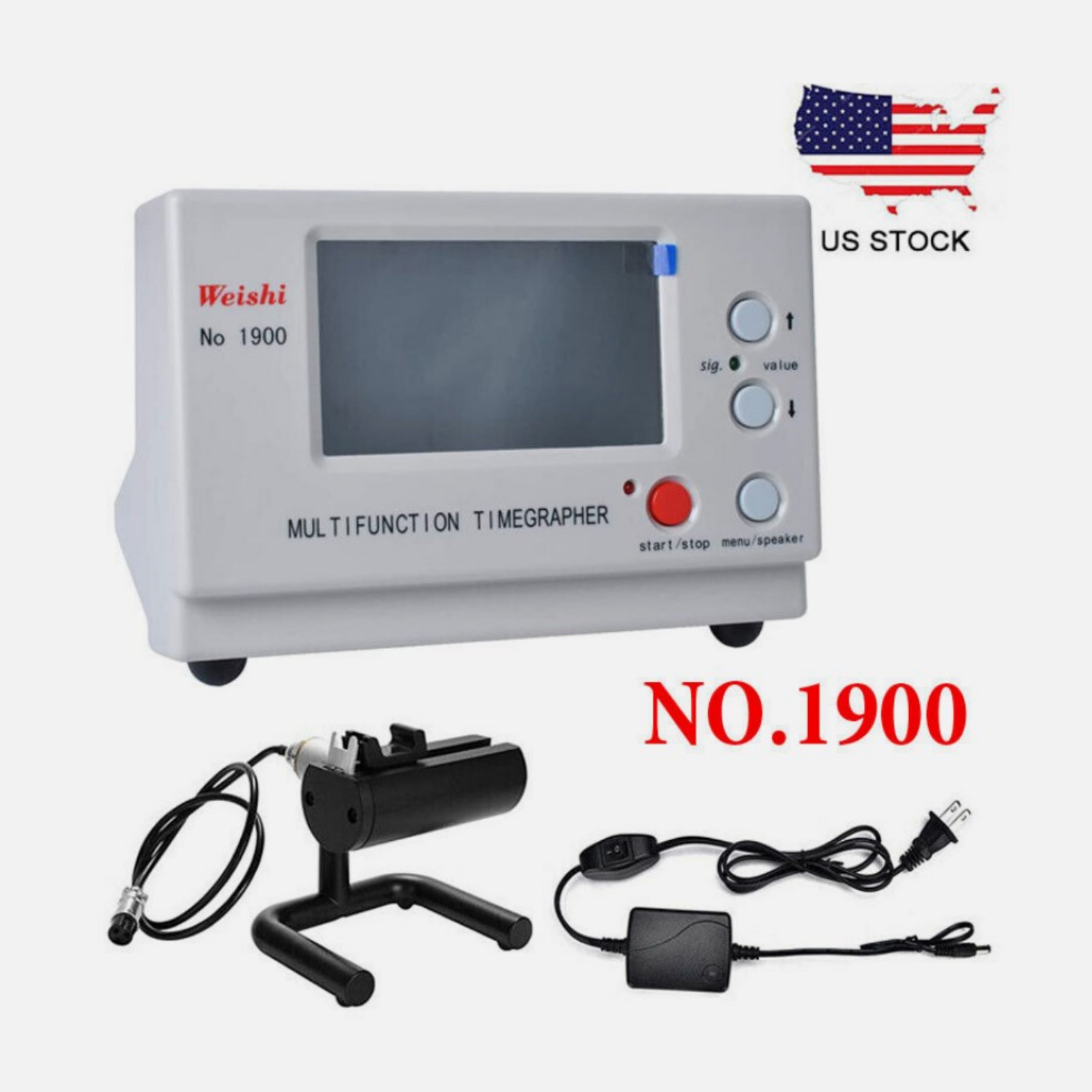 No.1900 Weishi Timegrapher Mechanical Watch Timing Machine Multifunction NewwC