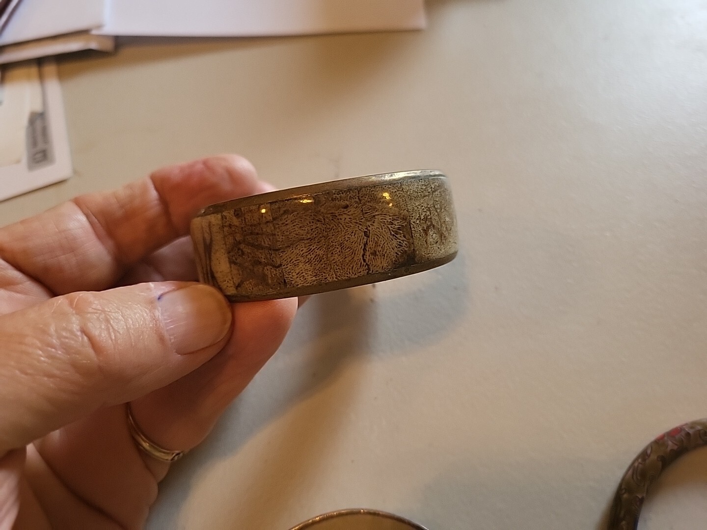 3 Ladies Bangles. Metal. Used. 2.8 In. Diameter, 8.8 In Circumference