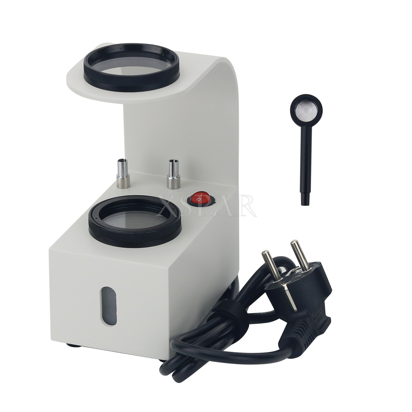 Desktop Polariscope 110V/220V Magnifier Tool with Objective Table for Jewelry