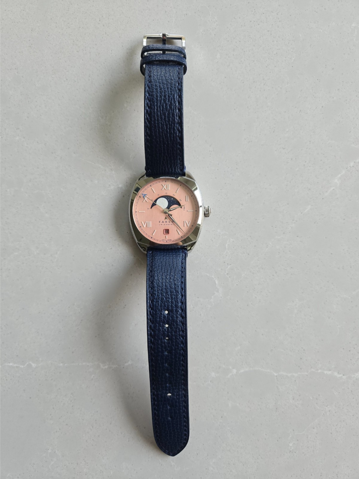 Farer Eddington Moonphase Watch, hand-wound