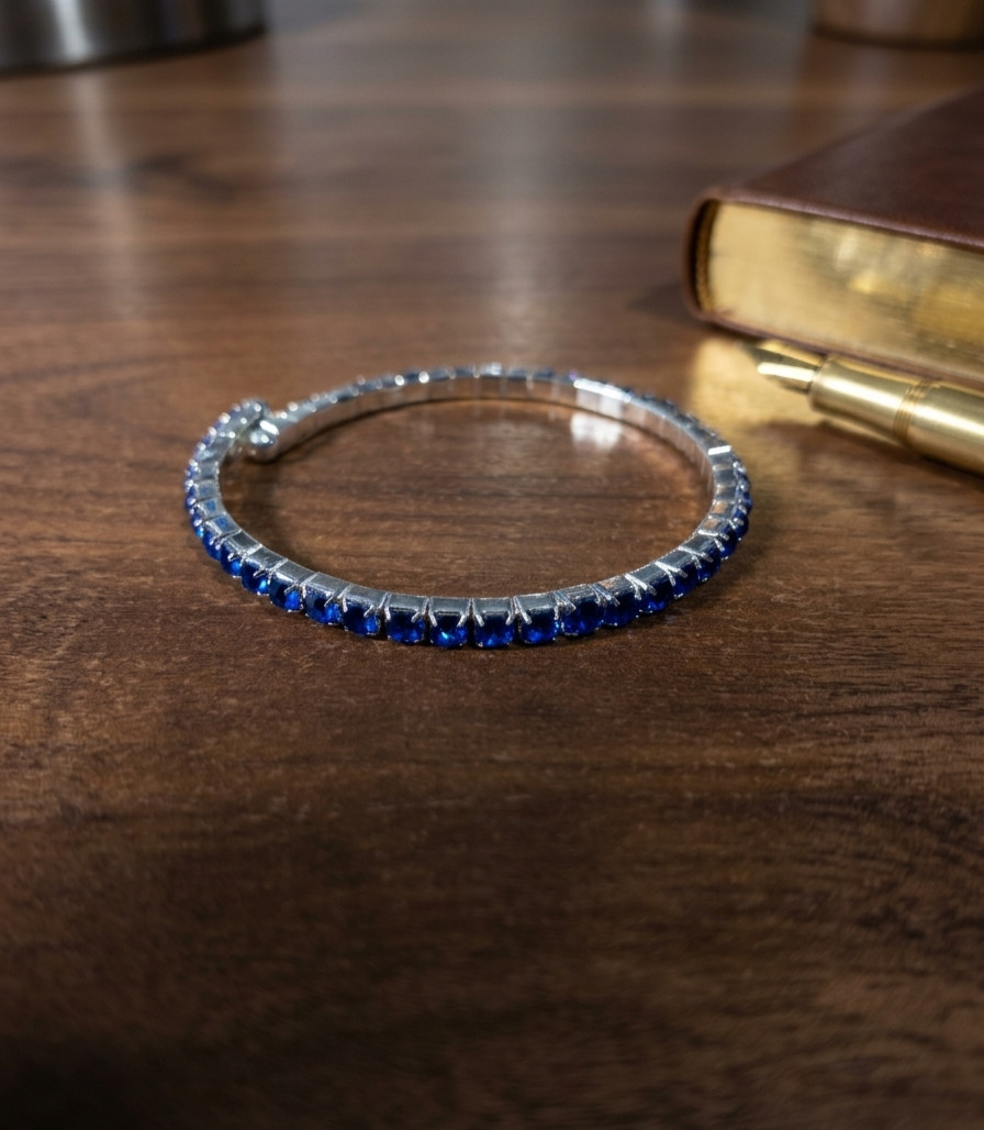 Sapphire Emerald Gemstone Tennis Bracelets | Choose Your Style