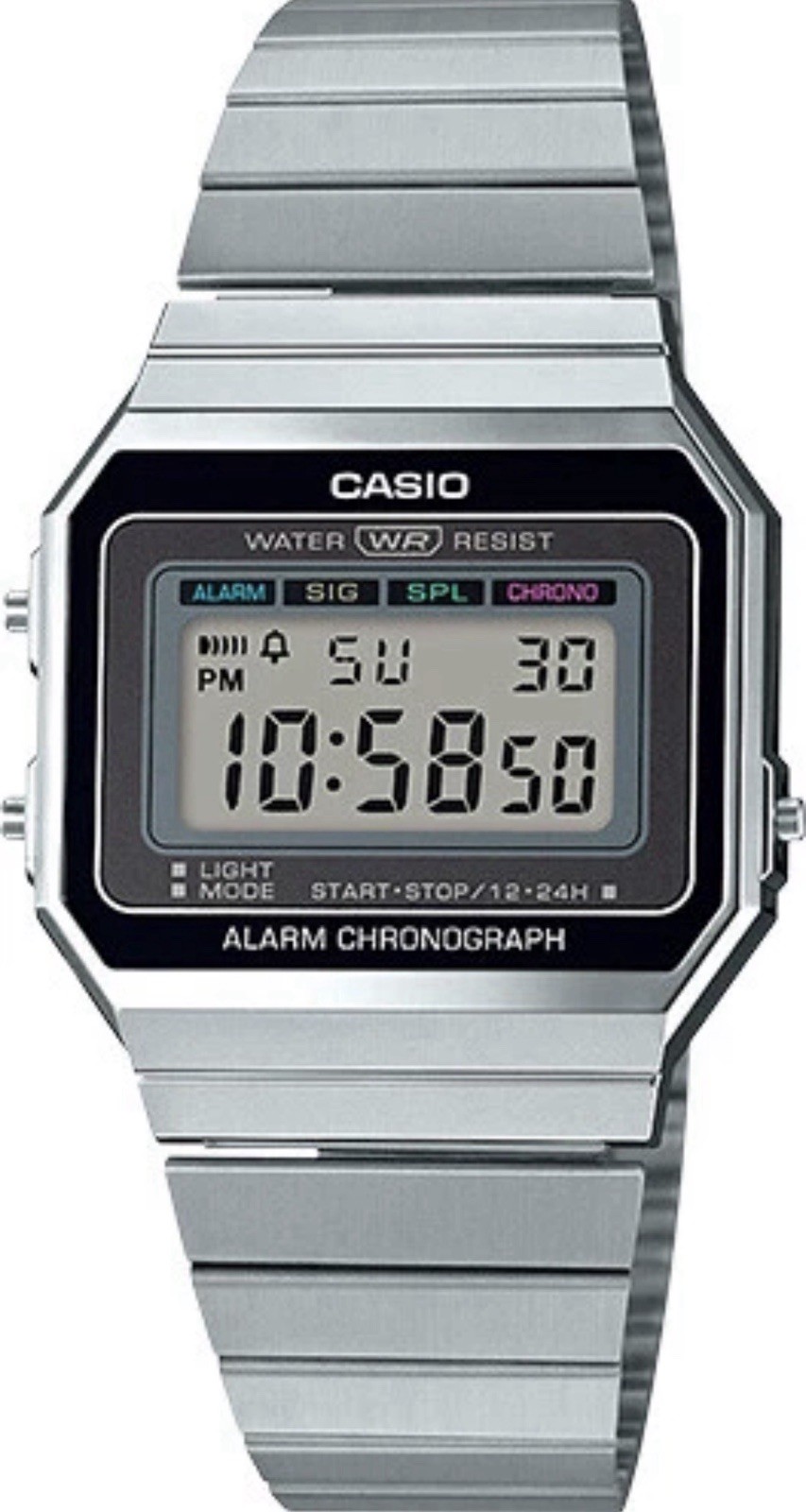 Casio Men’s Quartz Alarm Chronograph Vintage Style 35mm Digital Watch A700W-1A