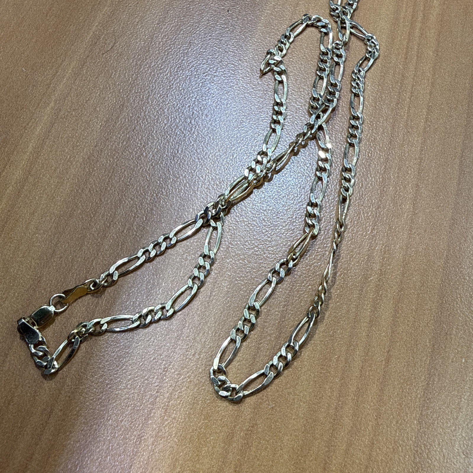 14K Yellow Gold Figaro Chain Necklace 19.75” 3.28mm 4.8 Grams Lobster Clasp