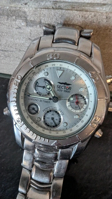 Sector ADV 6500 Chrono Bi-Timer Perpetual Date – Steel – 90s