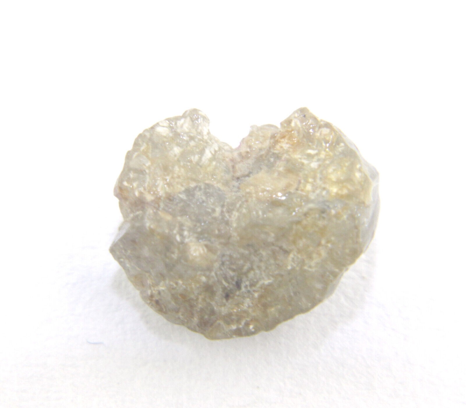 1.63 CTS NATURAL REAL RAW UNCUT GREY ROUGH DIAMOND 7.69×6.73×4.52 MM